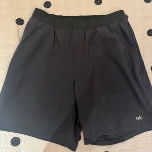 Aloyoga Repetition Moisture-wicking Solid Color Versatile Tennis/Sports Shorts f